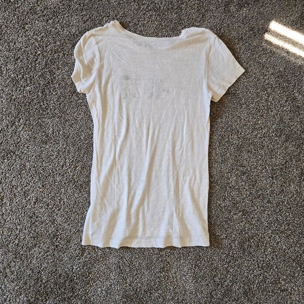 Women's American Eagle Y2K 2000s Glitter Patchwork Long Length Lightweight Shirt - Picture 3 of 4
